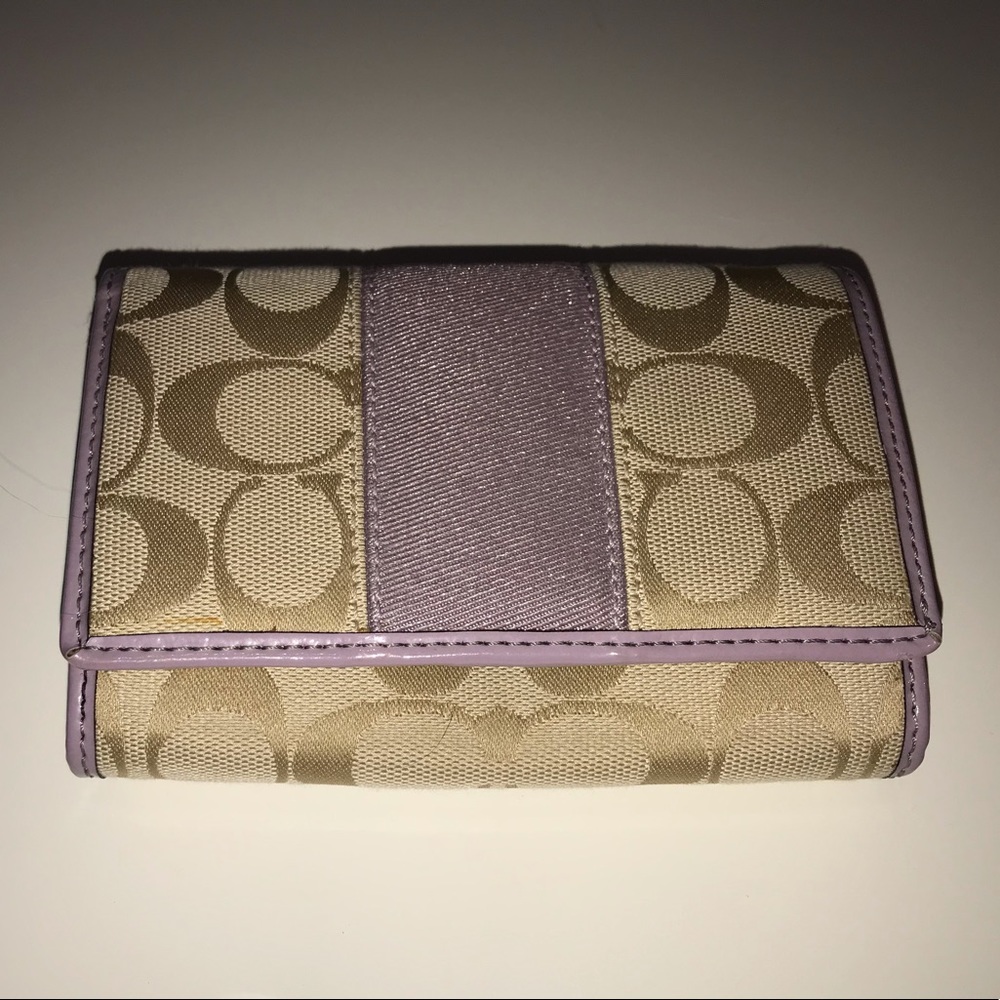 Coach Signature and Purple Wallet